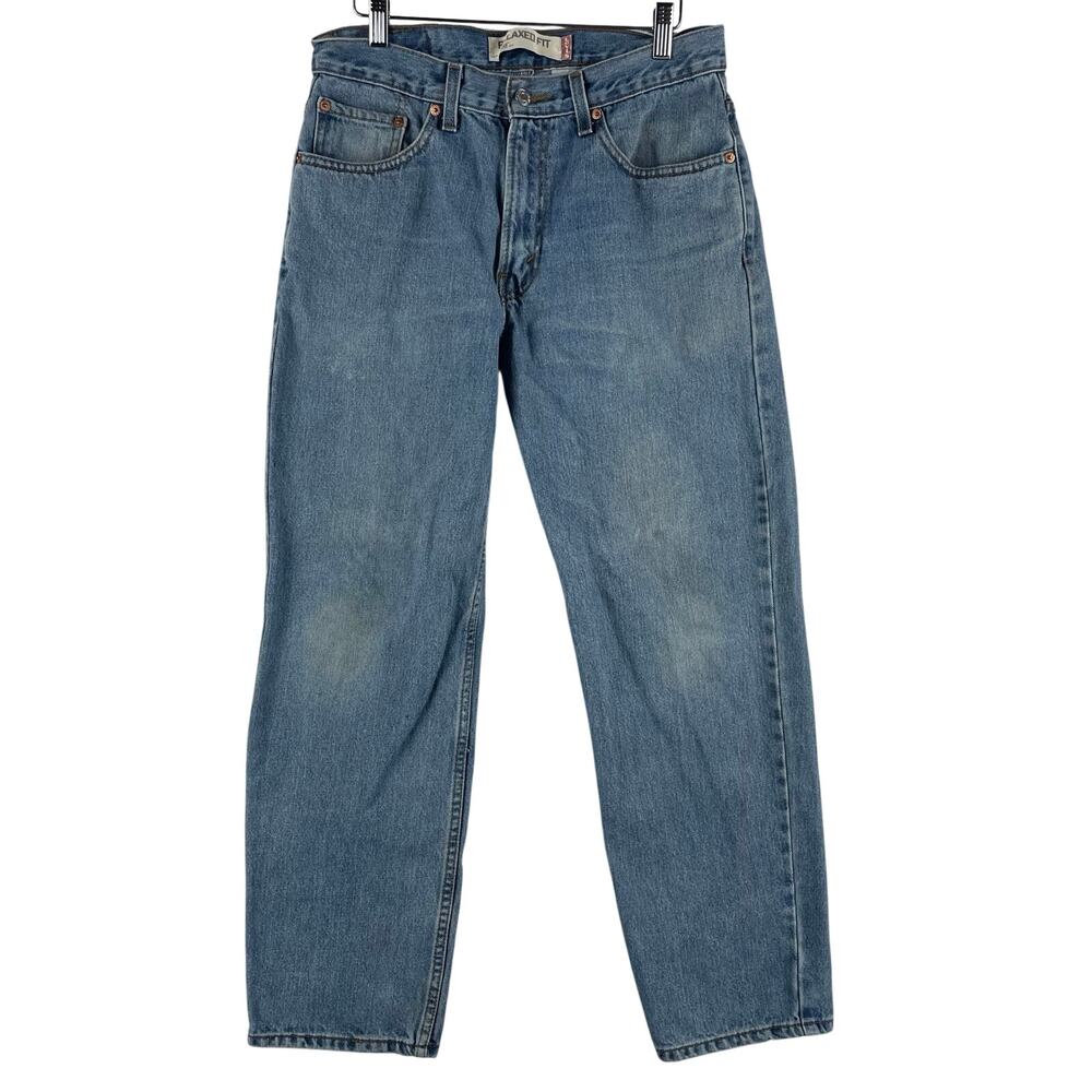 VTG Y2K Levi's 550 Mens Relaxed Fit Jeans W33 L30 Medium Wash Blue Denim Tapered